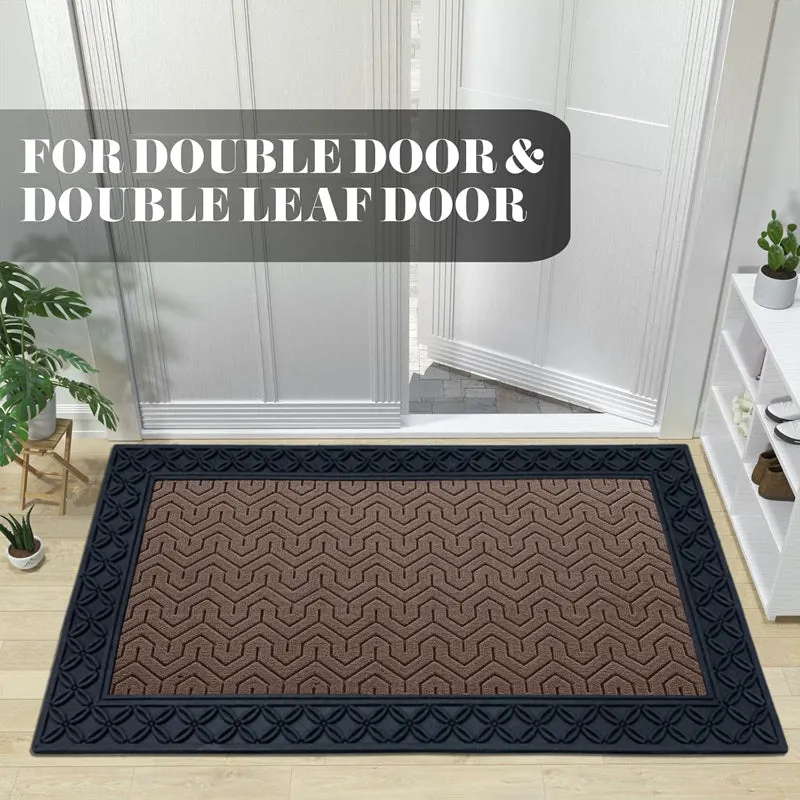 Coire Block Coir Door Mats - Brown,black media 4
