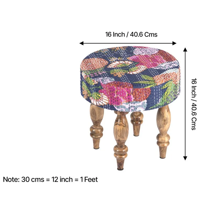 Raxor Sheesham Wooden Stools (Multicolor) - Set Of Two media 11