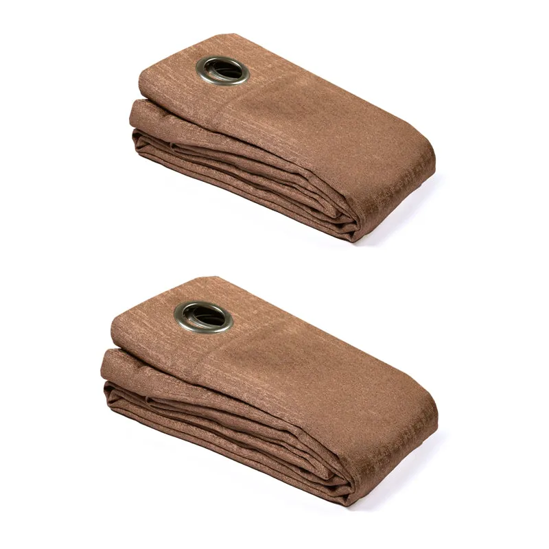 Saral Home Auriel Blackout Curtain (Brown) - Set Of Two media 6