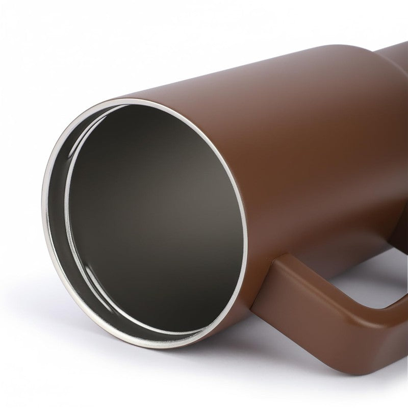 TerraTone Stainless Steel Tumbler (1200 ML) - Brown media 5