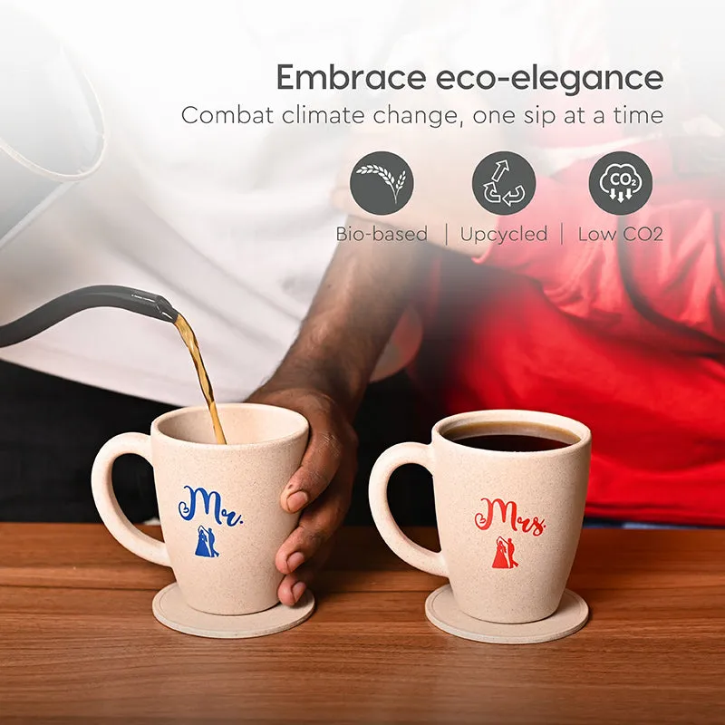 Ever Rice Husk Coffee Mug (300 mL Each/Beige) - Four Piece Set media 6