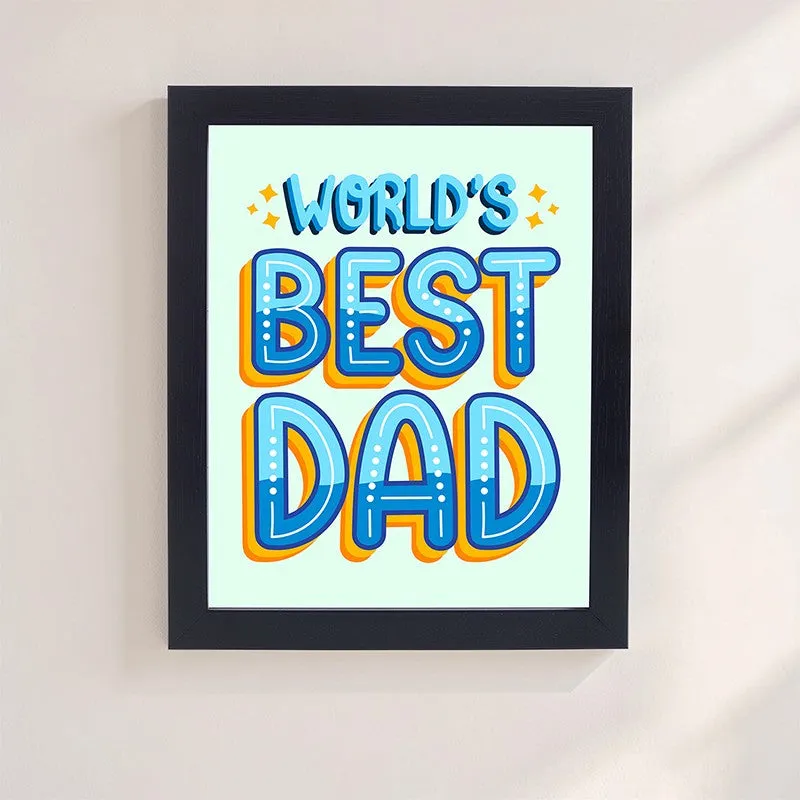 Worlds Best Dad Wall Art media 6