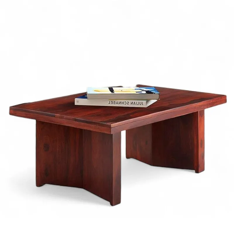 Avenox Sheesham Wooden Center Table - Red media 3