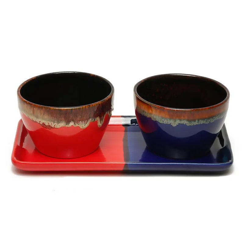 Gleam Snack Bowl with Tray - Three Piece Set media 6
