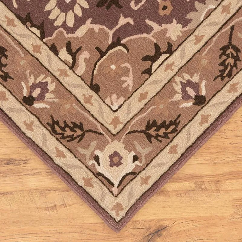 Mithras Hand Tufted Ethnic Wool & Nylon Carpet - Brown media 6