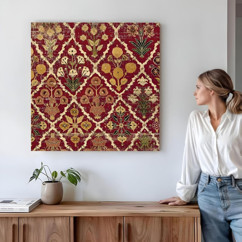 Desi Motif Canvas Wall Art media 4