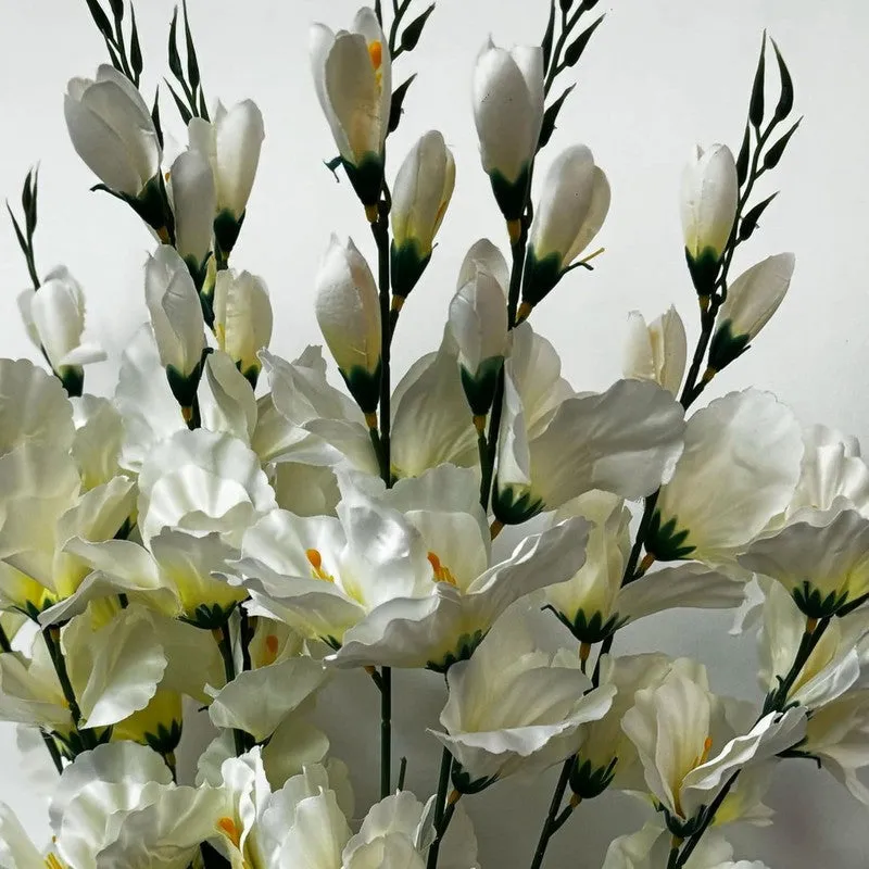 Bloomelle Artificial Flower (White) - Set Of Four media 6