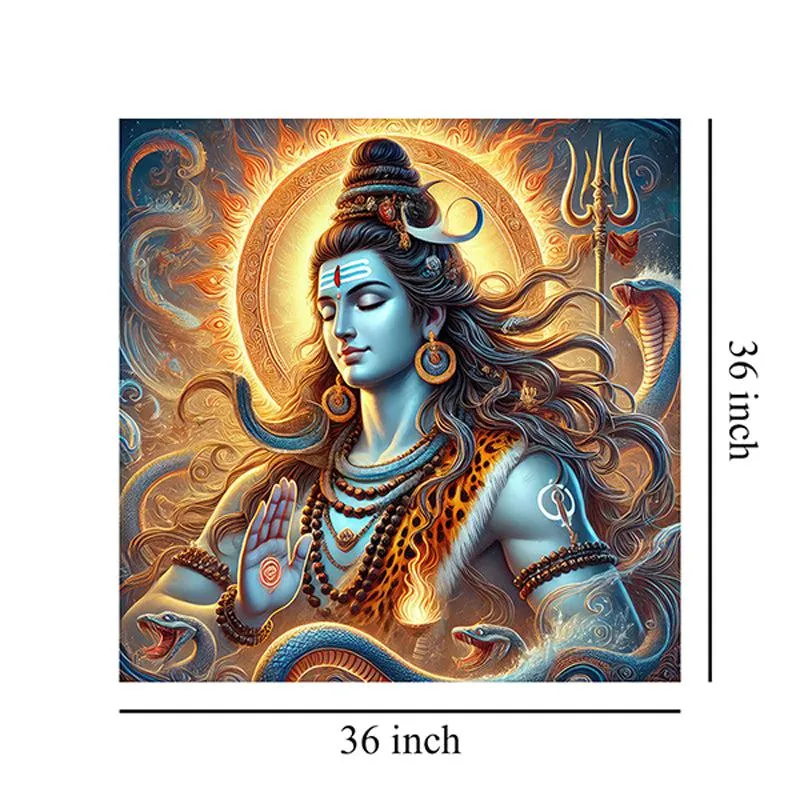 Namah Shivaya Poly Canvas Wall Painting media 8