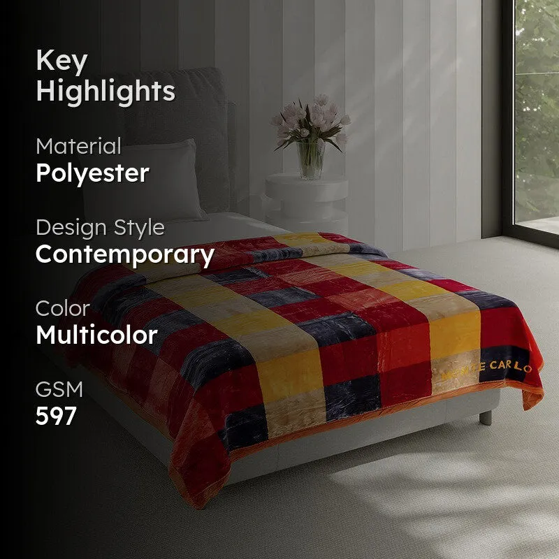 Monte Carlo Autumn Ember Blanket - 597 GSM media 2