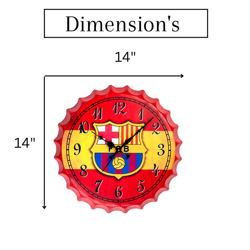 Barcelona Bottle Cap Wall Clock media 8