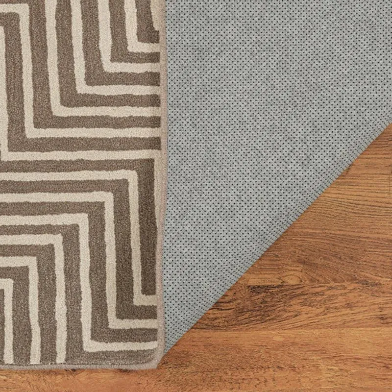 Denethor Hand Tufted Geometric Wool & Nylon Carpet - Grey media 5