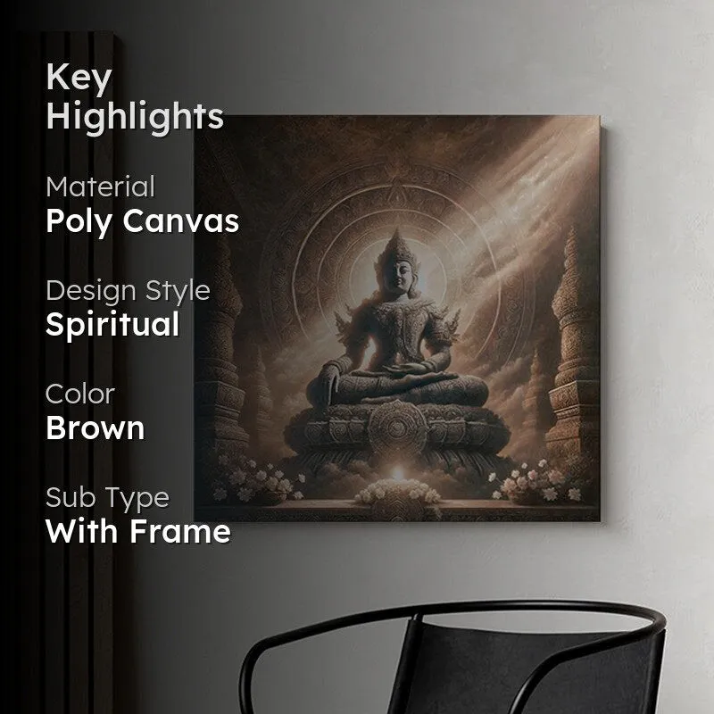 Temple Light Buddha Wall Painting media 2