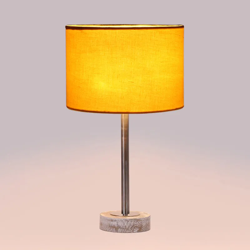 Cotin I Rodin Wooden Table Lamp - Yellow,Silver,White media 5