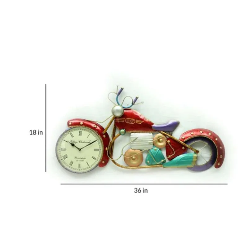 Jawa Rider Inspired Metal Wall Clock media 7