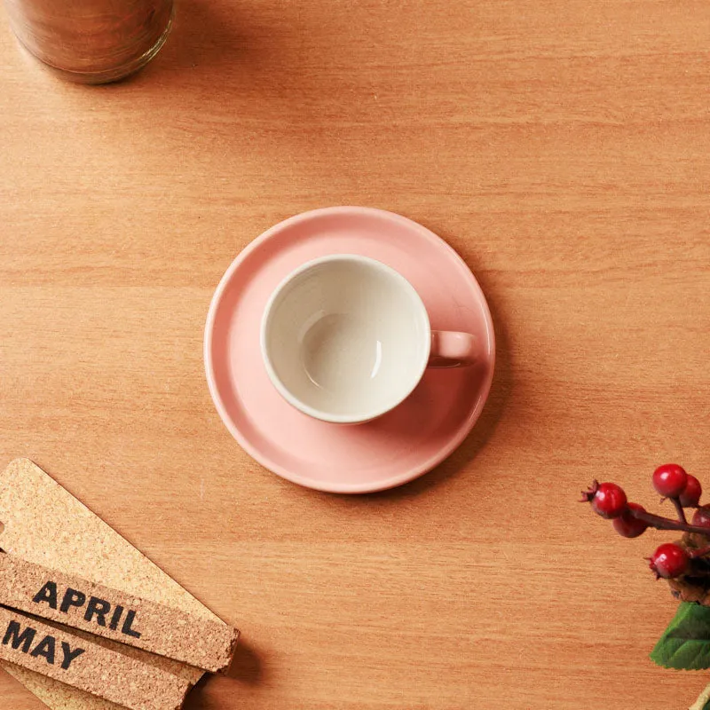 Blush & Brew Cup & Saucer (Pink/100 mL) - Two Piece Set media 5