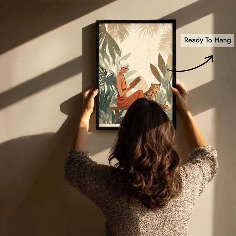 Elowen Canvas Wall Painting With Black Frame media 7