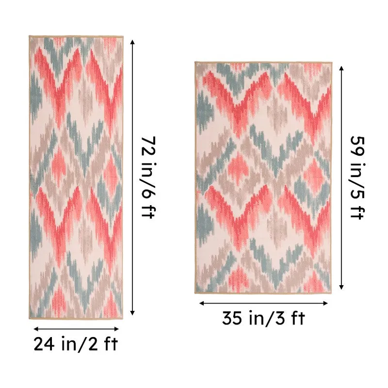 Ikat Steps Anti-Skid Carpet media 7