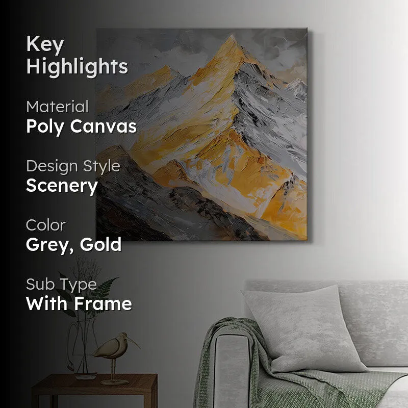 Serene Alps Poly Canvas Wall Painting media 2