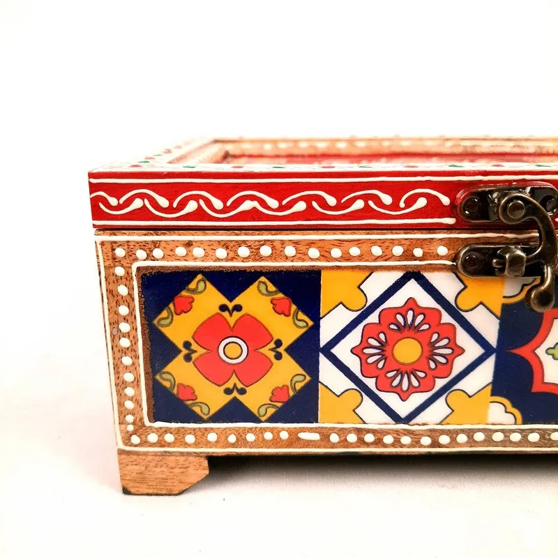 Mehfil Craft Wooden Tissue Holder media 7