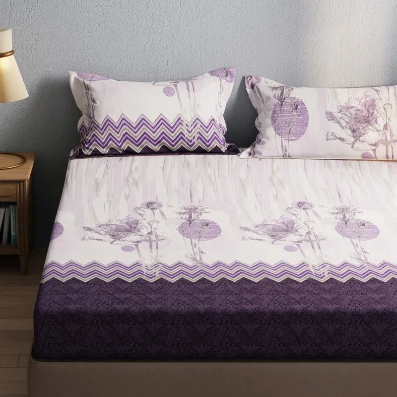 Wyril Bedsheet (Purple) - 115 GSM media 4