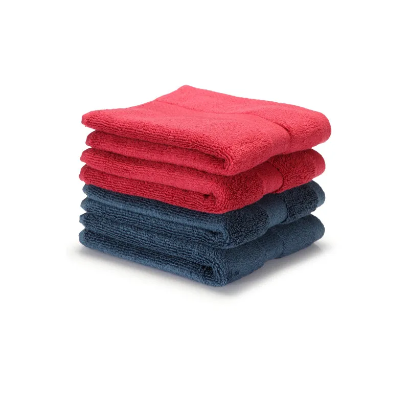 Miorah Hand Towel (Red & Blue) - Set Of Four media 4