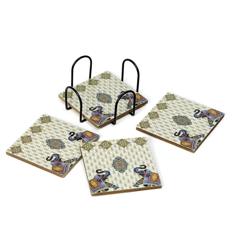 Dual Haathi Coaster - Five Piece Set media 5