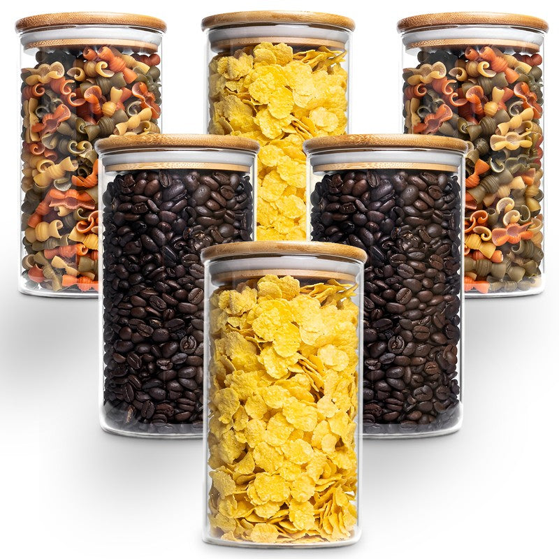 Jarry Glass Jar (600 mL Each) - Set Of Six media 4
