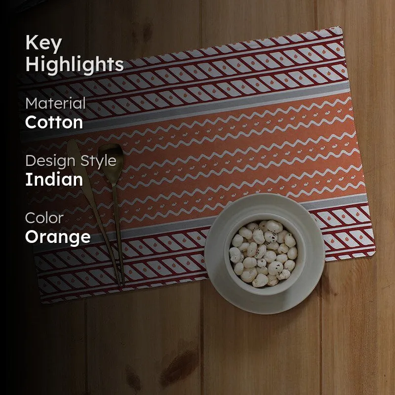 Sarovar Ethnic Placemat - Red media 2