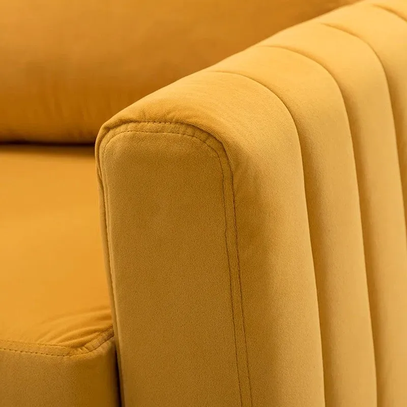 Baseo Neem Wood Accent Chair - Yellow media 9