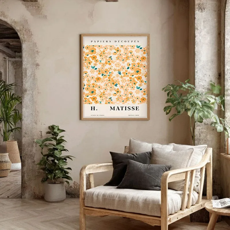 Floraison Canvas Wall Painting With Brown Frame media 5