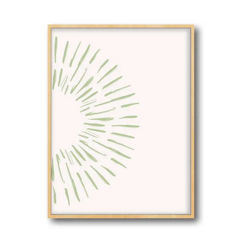 Gentle Aura Canvas Wall Painting With Brown Frame media 3