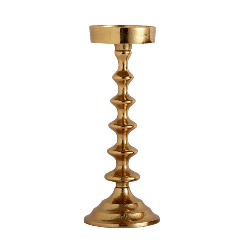 Heritage Pedestal Candle Holder - Gold media 5
