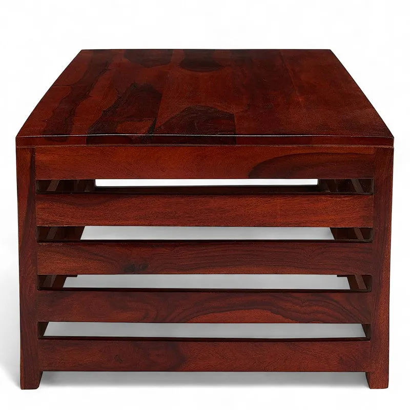 Cenrox Sheesham Wooden Center Table - Rich Brown media 6