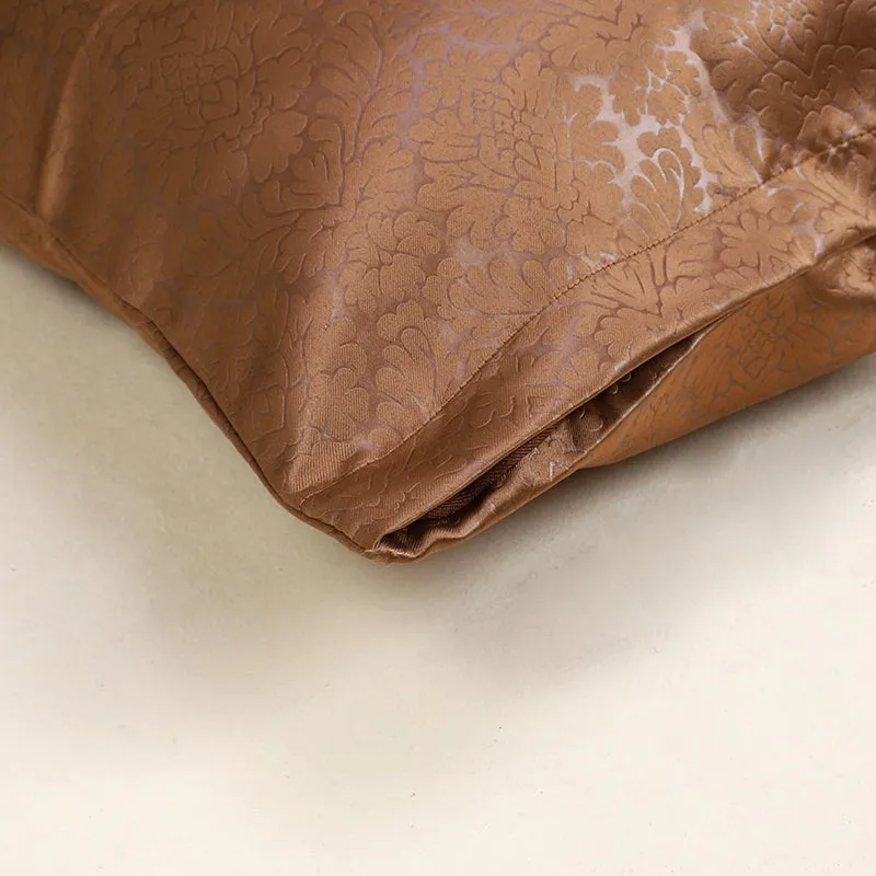 Swayam Basik Printed Polyester Cushion Cover (Brown) - Set of Two media 5