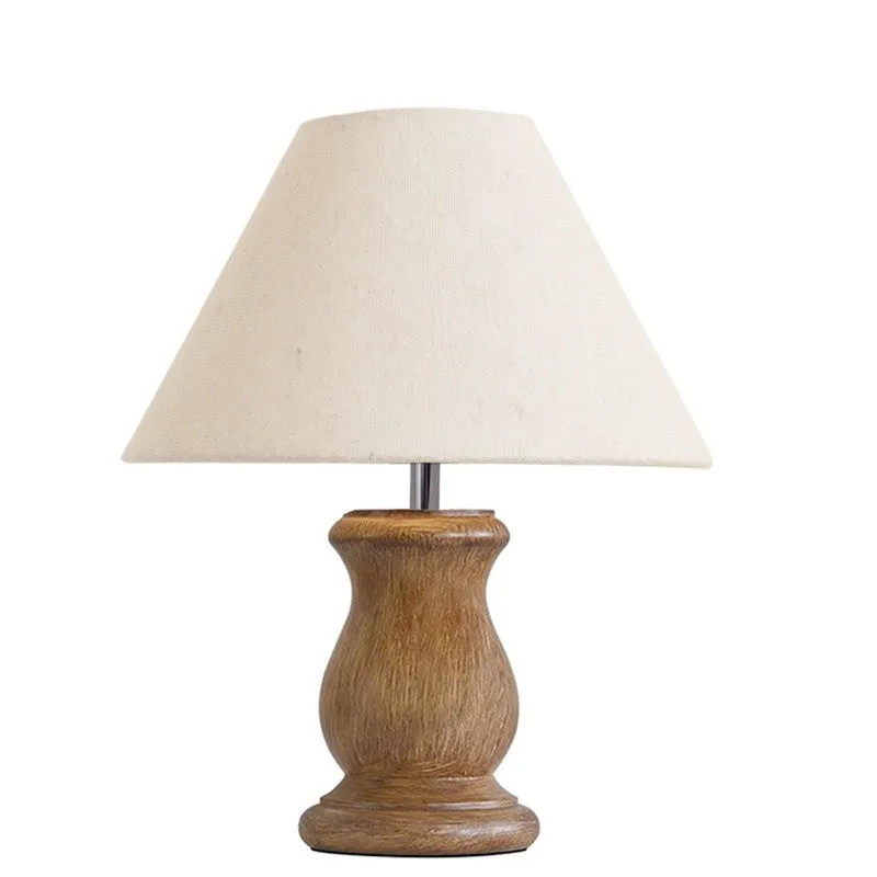 CleanGlow Wooden Table Lamp - Beige media 4