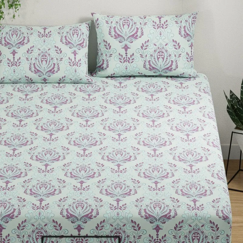 Aelric Cotton Bedsheet (Pink) - 144 TC media 4
