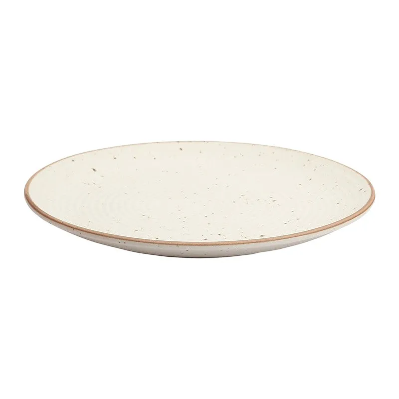 Brownline Off White Stoneware Dinner Plate - Set Of Six media 6