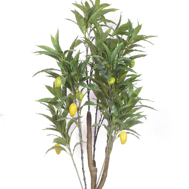 Realistic Mango Fruit Artificial Plant With Black Plastic Pot media 5