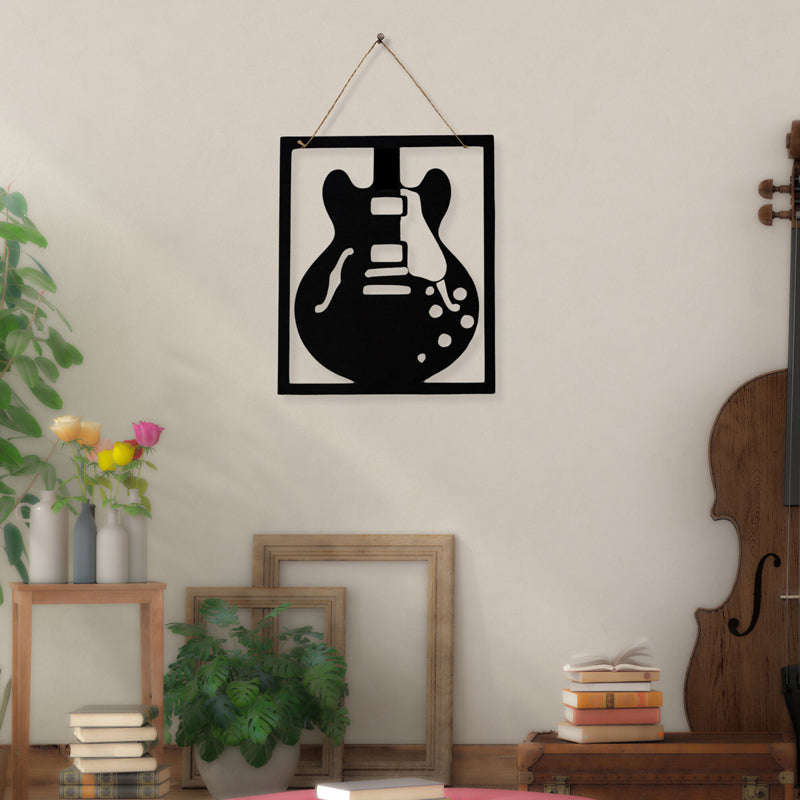 Lines Of Guitar I Iron Wall Accent