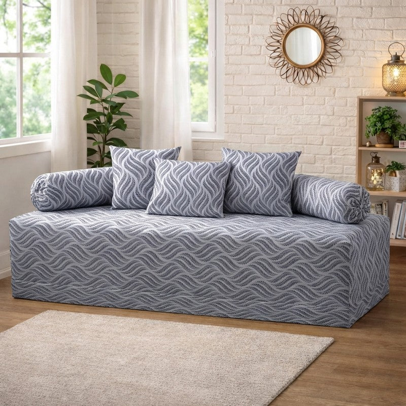 Murixa Printed Diwan Set - Six Piece Set