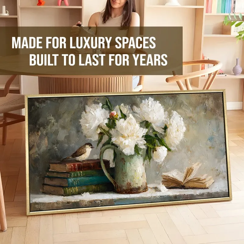 Aged-books Canvas Wall Painting With Frame media 5