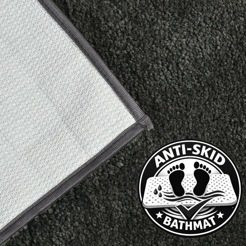 Back of the bath mat showing textured anti-skid underside