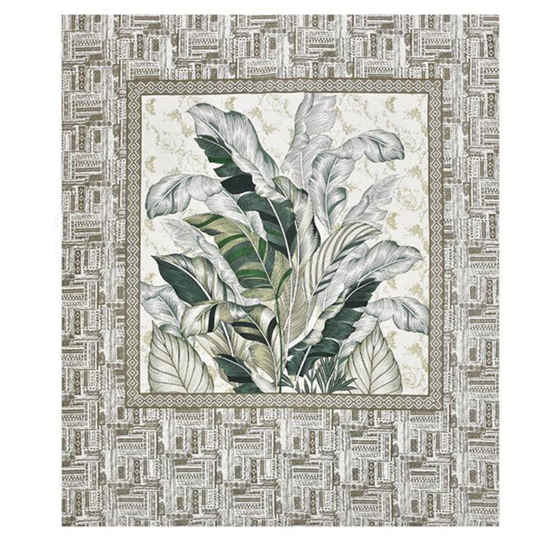 Little Explorers Floral Cotton Bedsheet (Green) - 140 TC media 6