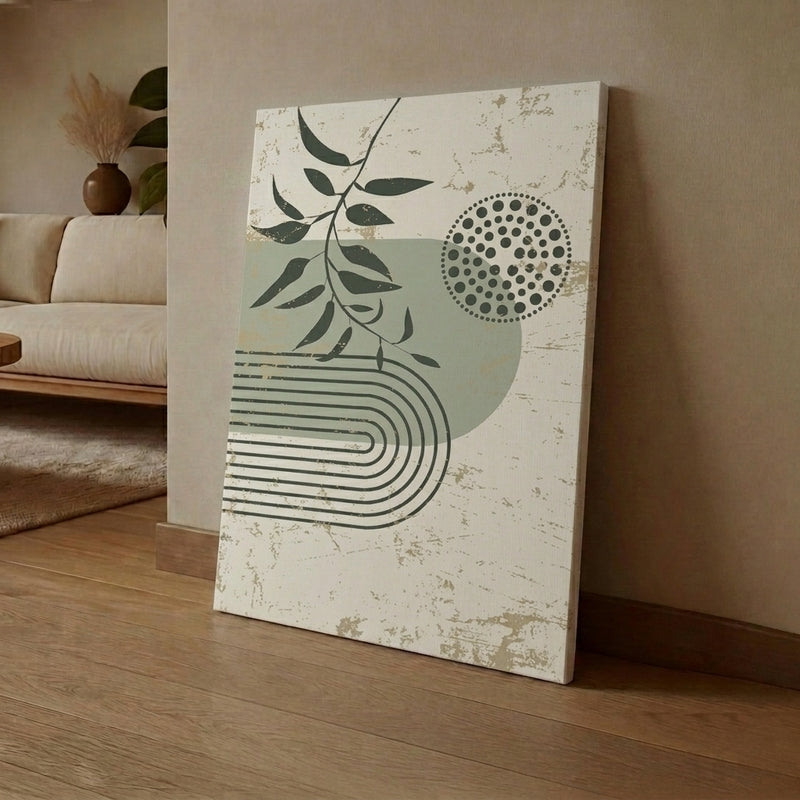 Angular Floral Canvas Wall Art
