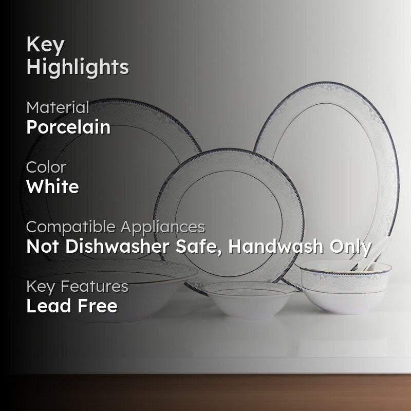 Sapphire Craze Dinner Set - 33 Piece Set media 2