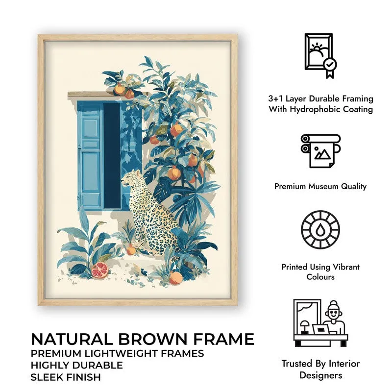 Elegant Wild Canvas Wall Painting - Brown Frame media 10