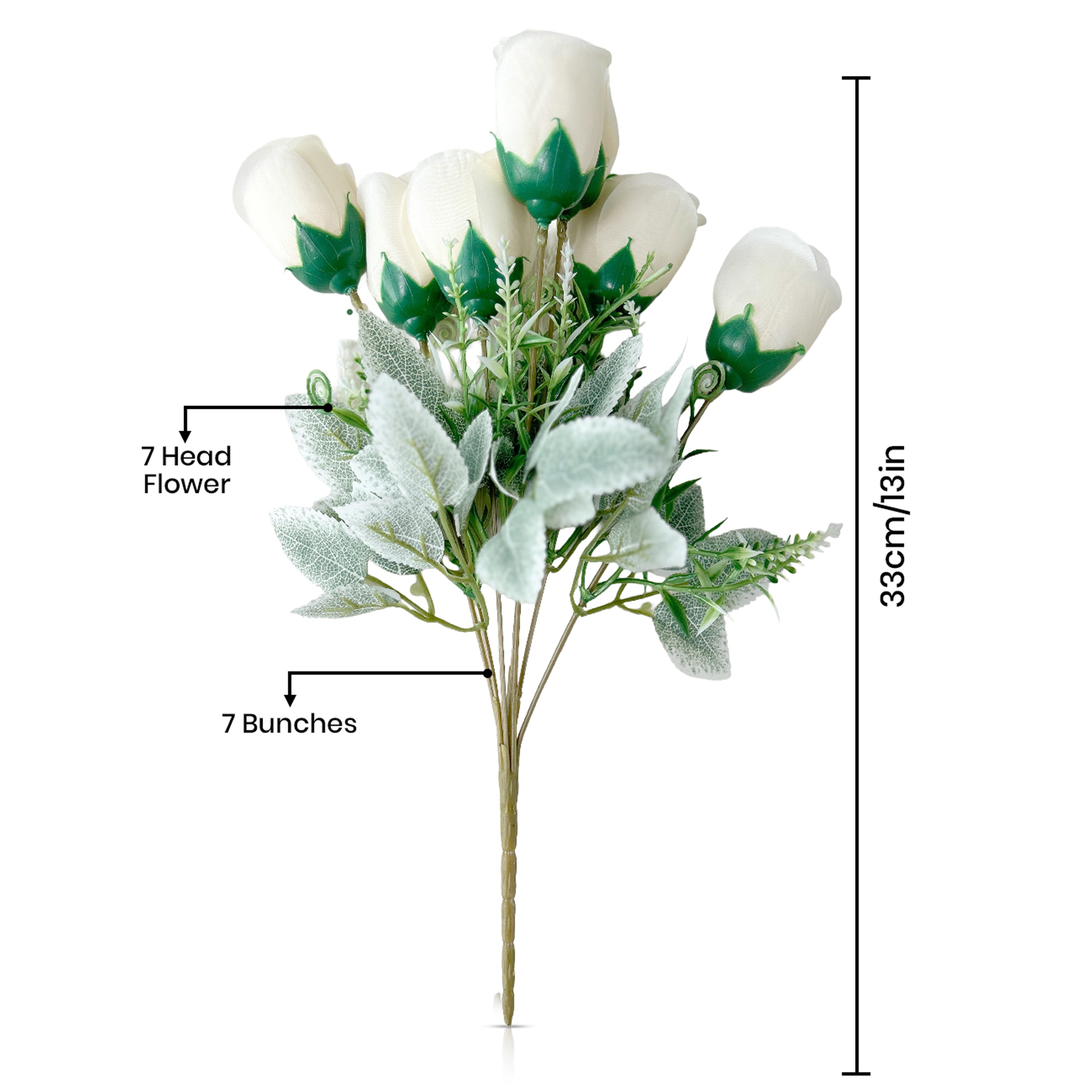 Ethereal White Rose Artificial Flower media 5