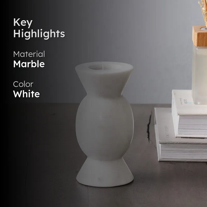 Levara Light Marble Candle Holder media 2