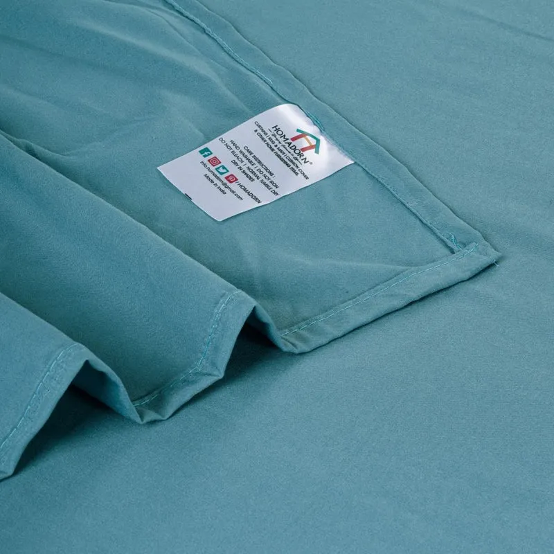 Cloud Drift Microfiber Bedsheet (Teal) - 140 GSM media 7