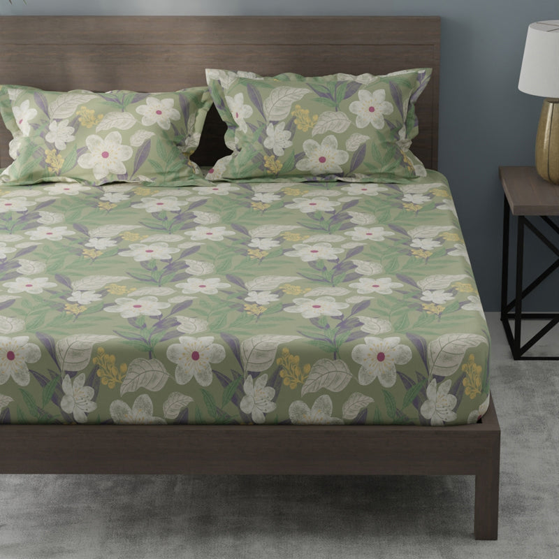 BlossomRest Single Microfiber Bedsheet - 120 GSM media 3